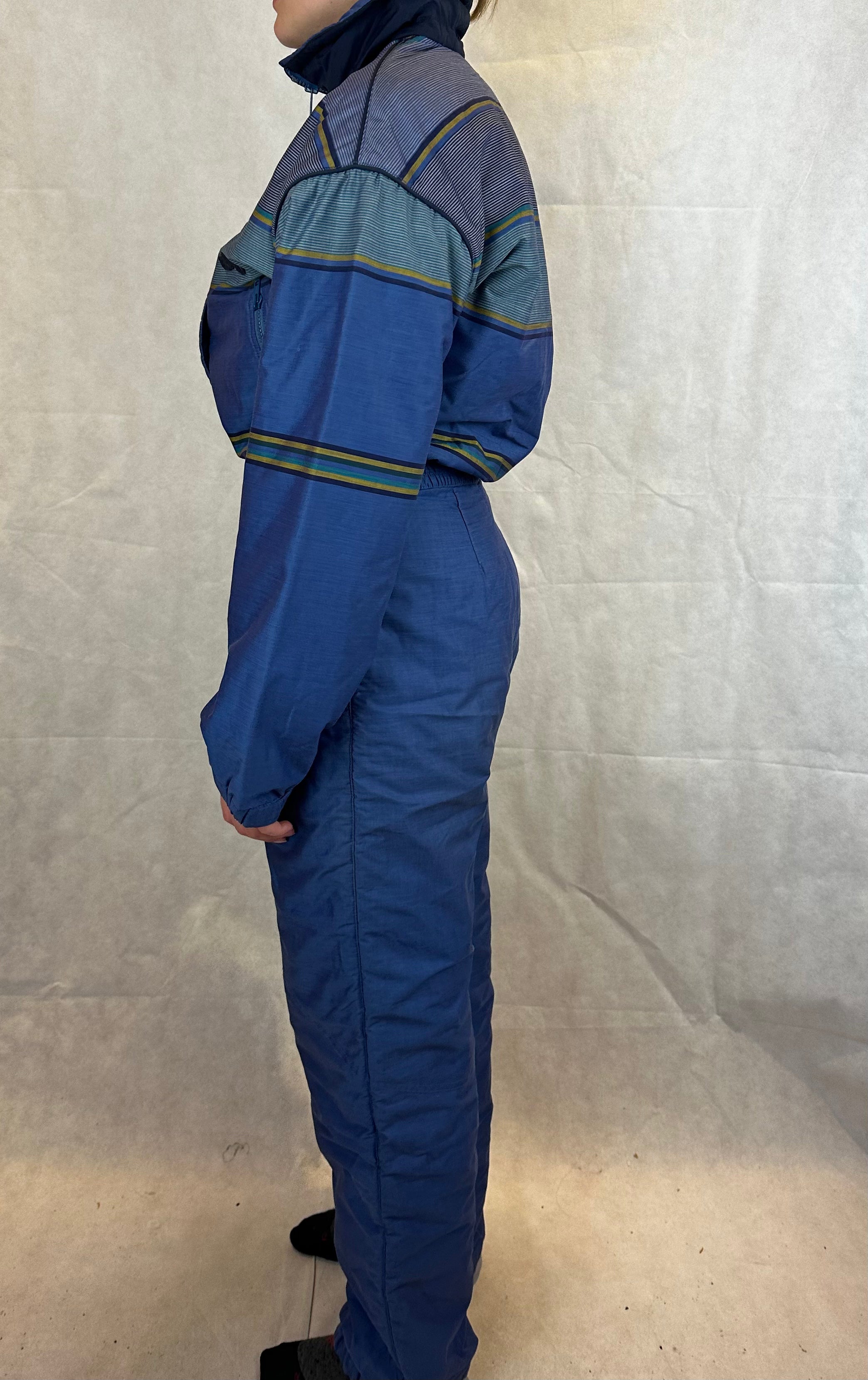 Vintage Skioverall von Elho in blau in M