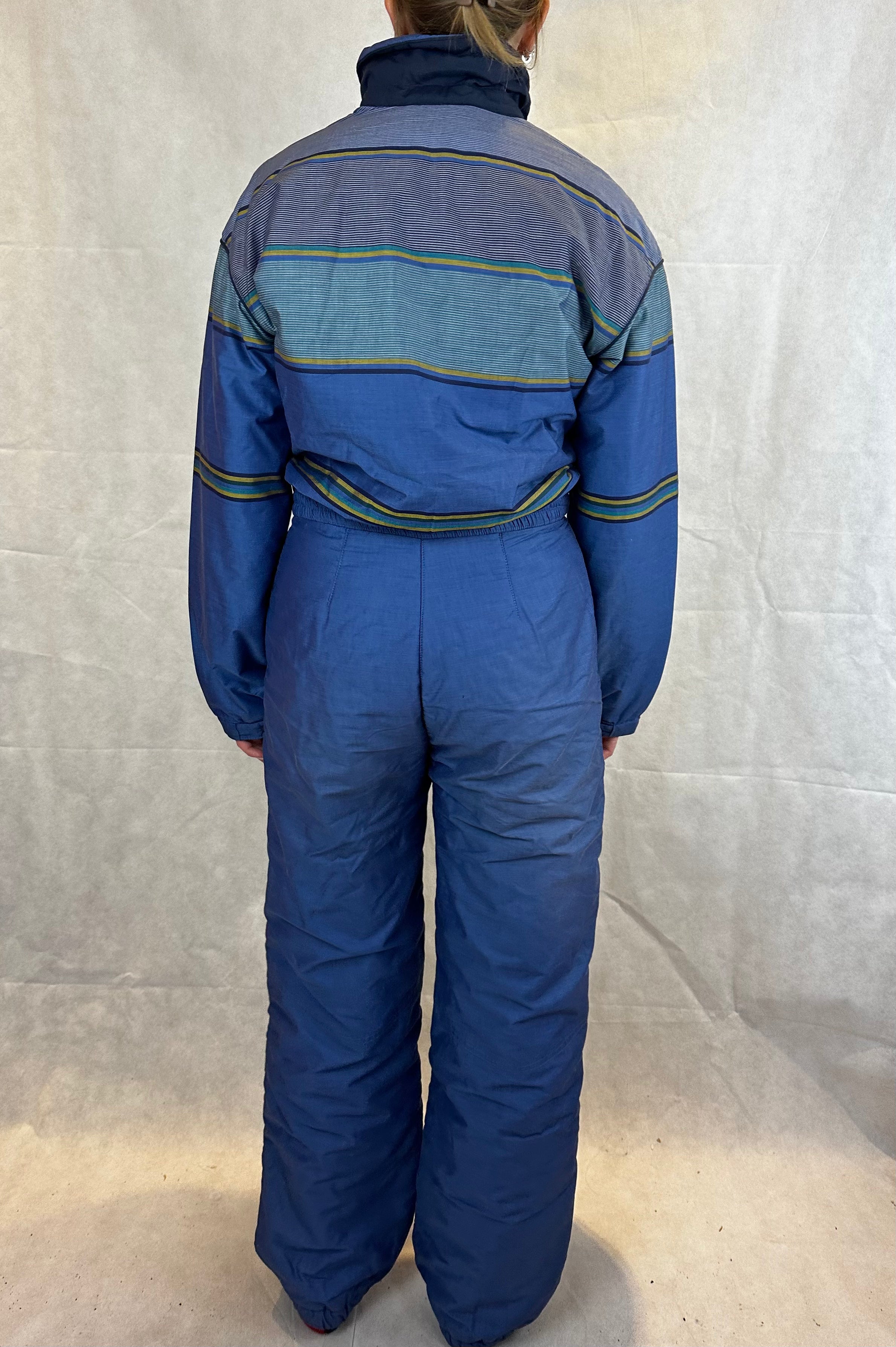Vintage Skioverall von Elho in blau in M
