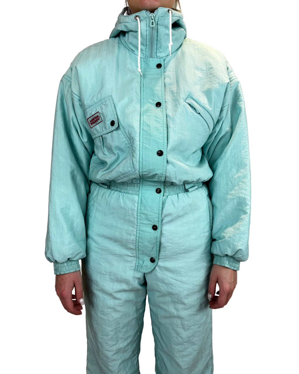 Vintage Skioverall in Turkis in M/S