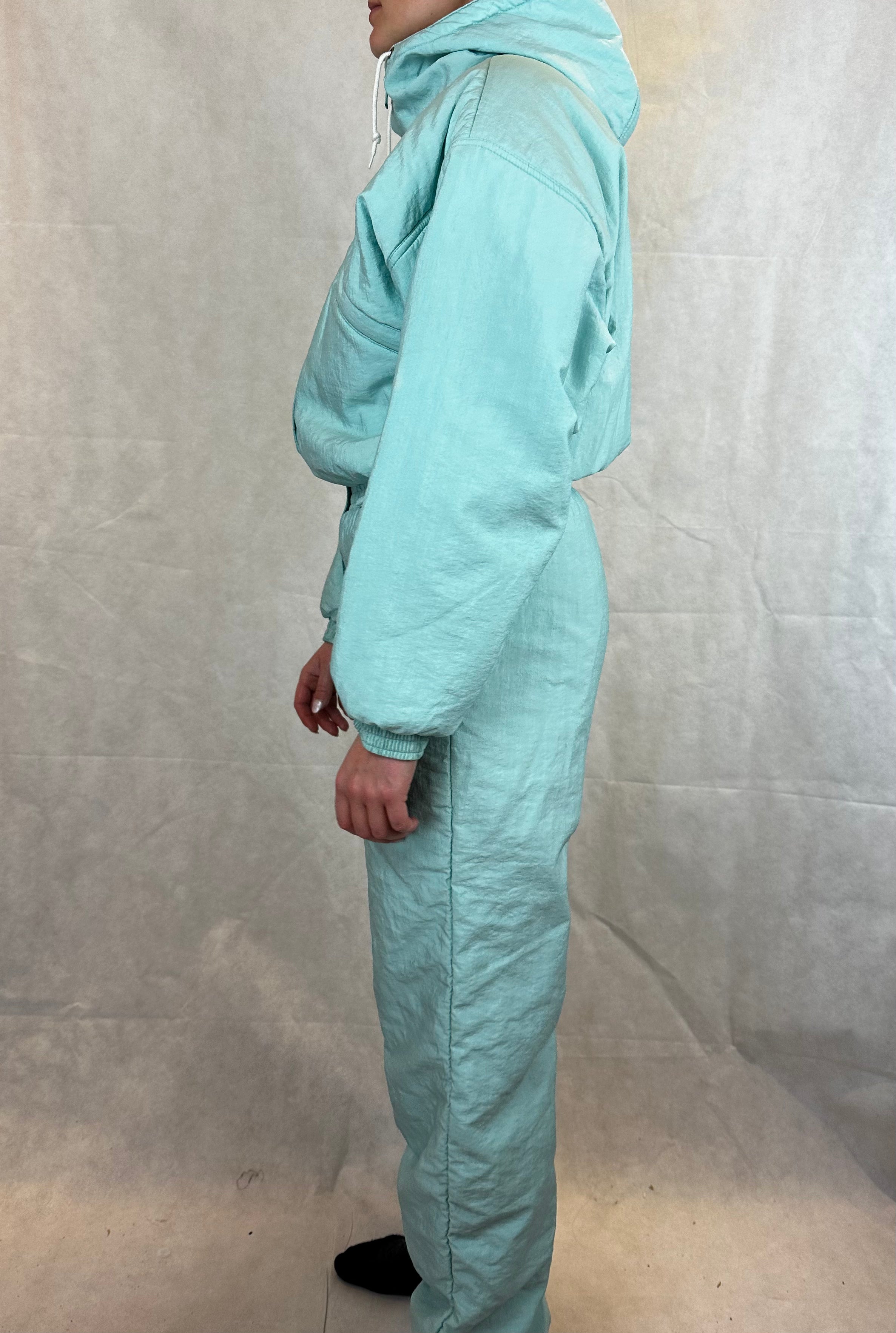 Vintage Skioverall in Turkis in M/S