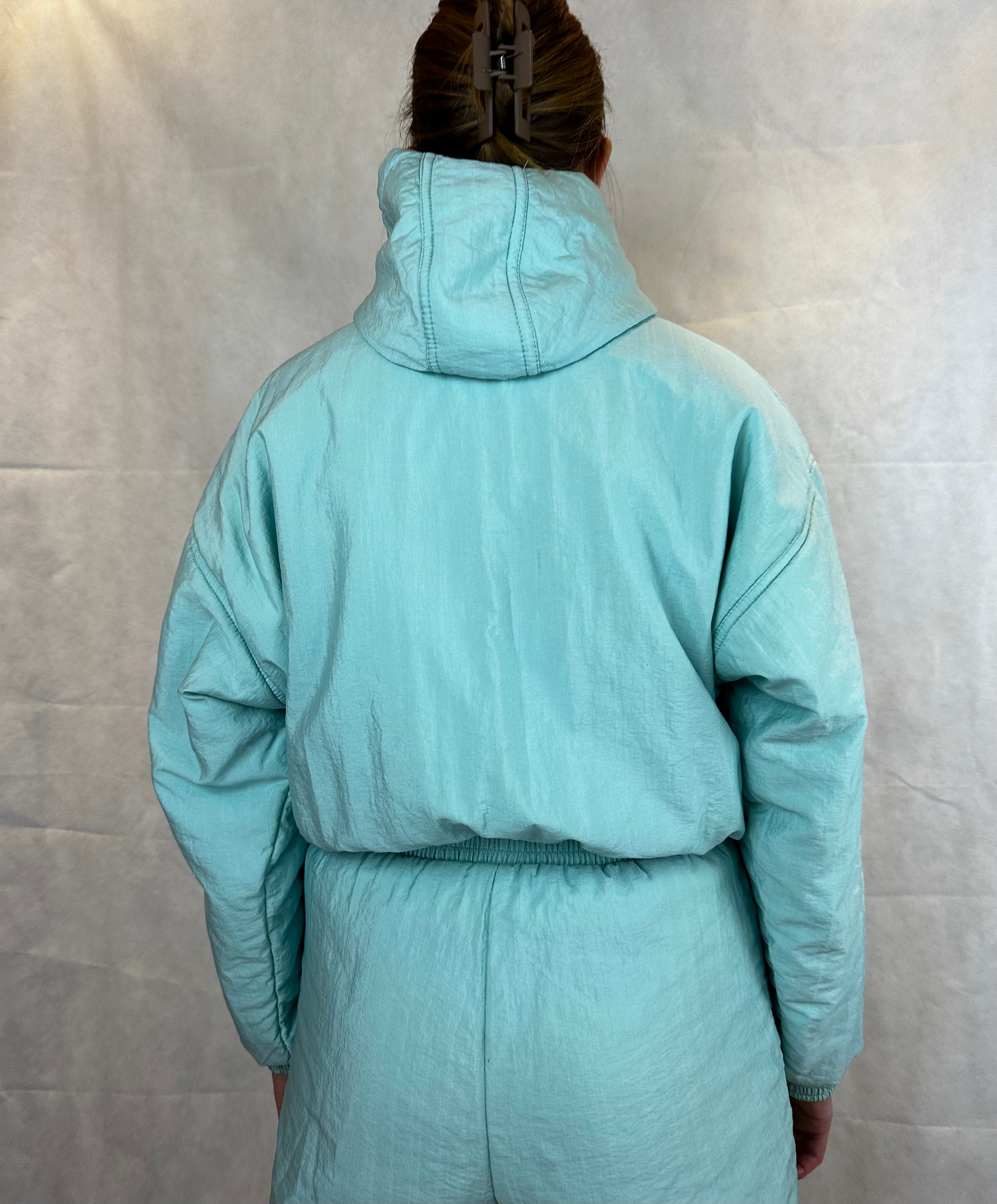 Vintage Skioverall in Turkis in M/S