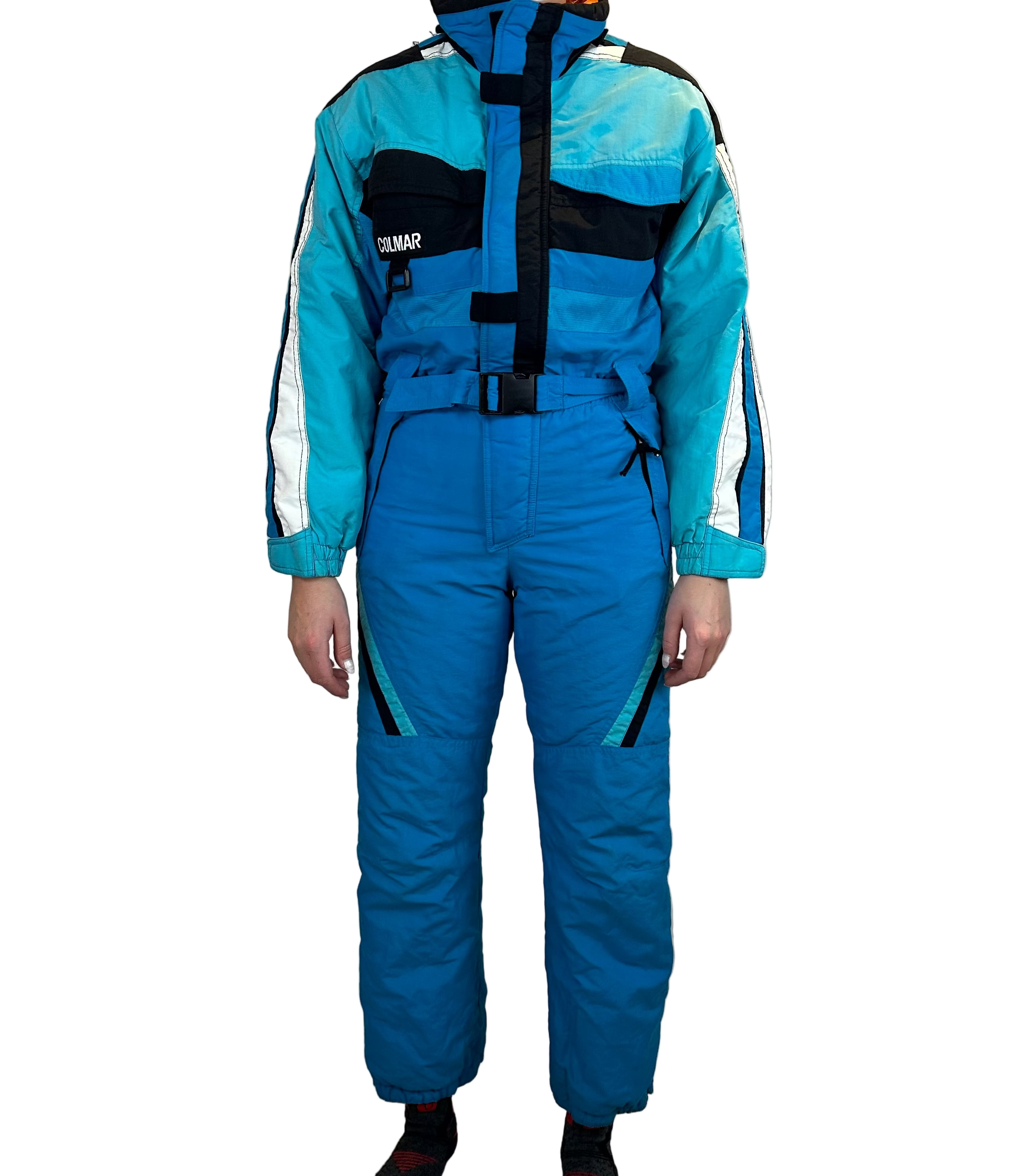 Vintage Skioverall in blau von Collmar in S/M