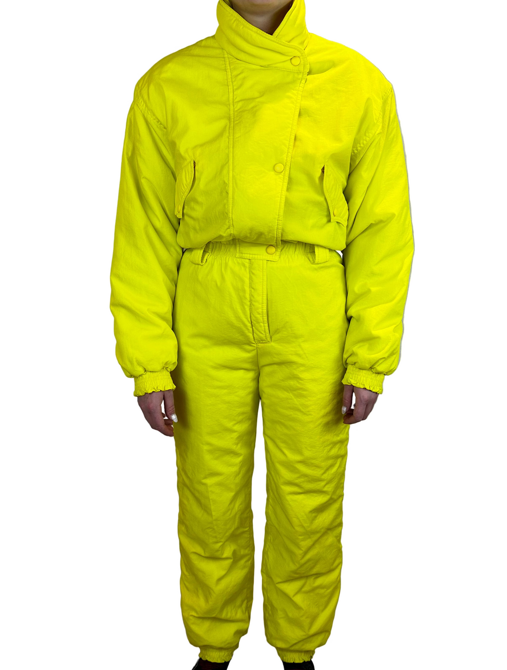 Vintage Skioverall in neon gelb in size M/S