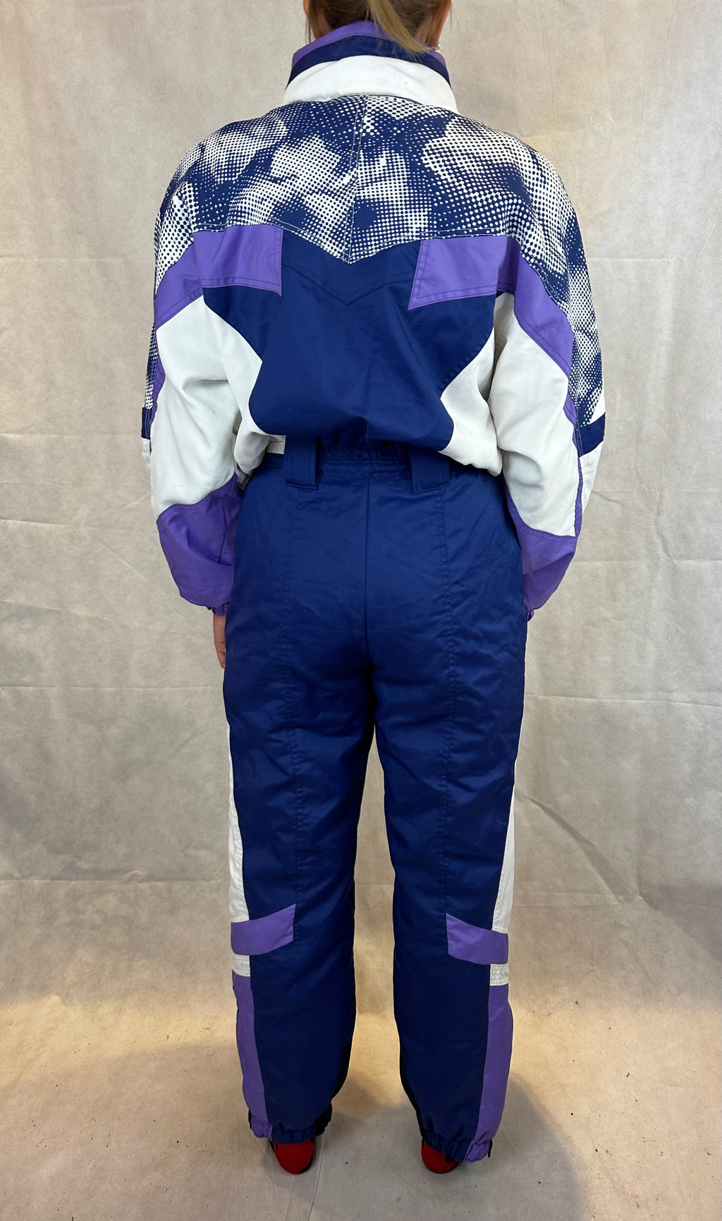 Vintage Skioverall von FILA in blau/lila in M/S