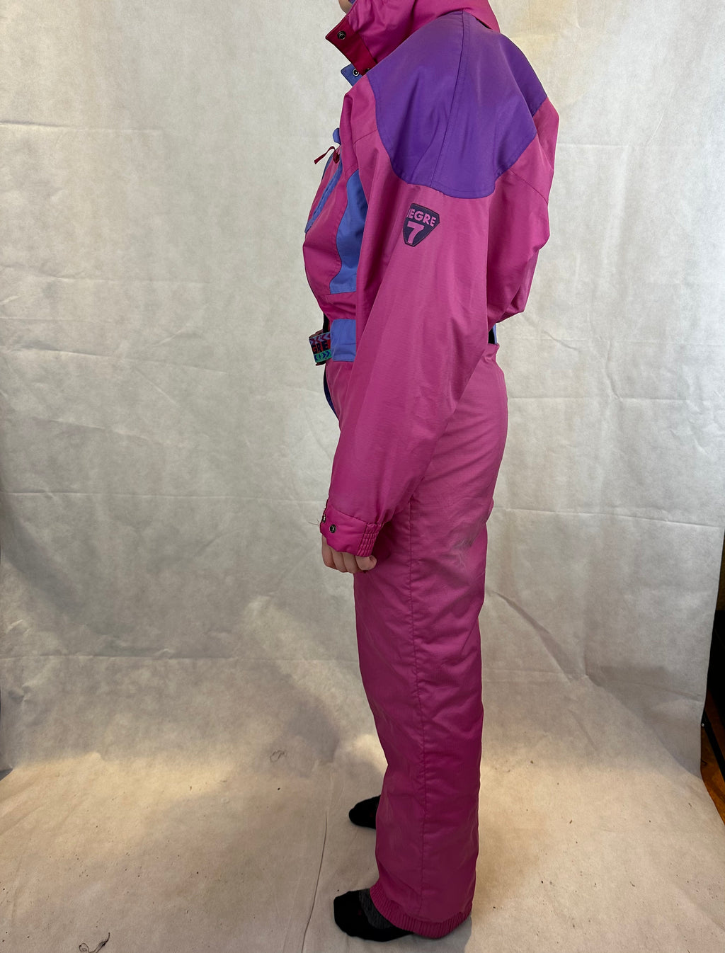 Vintage Skioverall von Degree in rosa/lila S/M