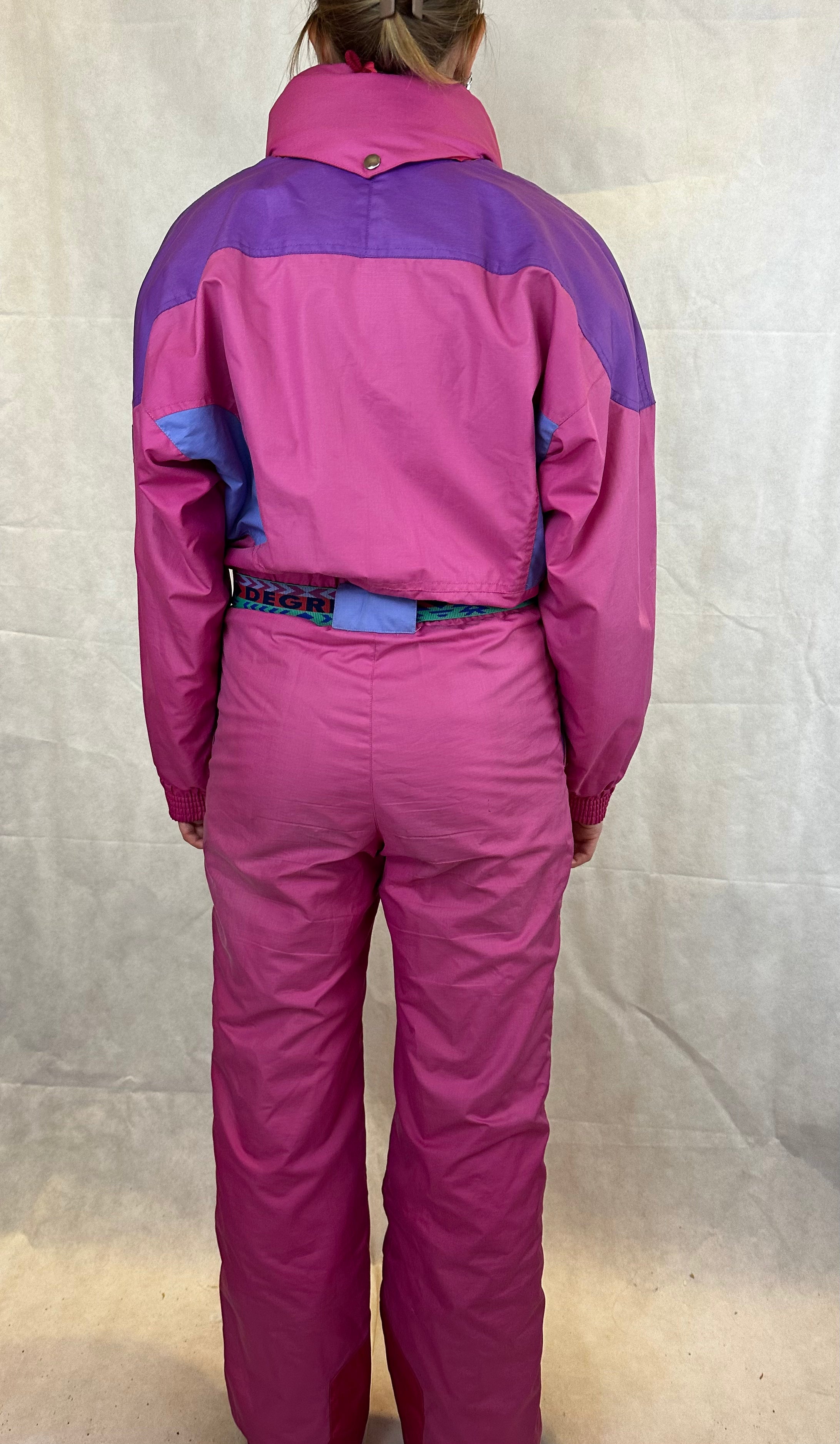 Vintage Skioverall von Degree in rosa/lila S/M