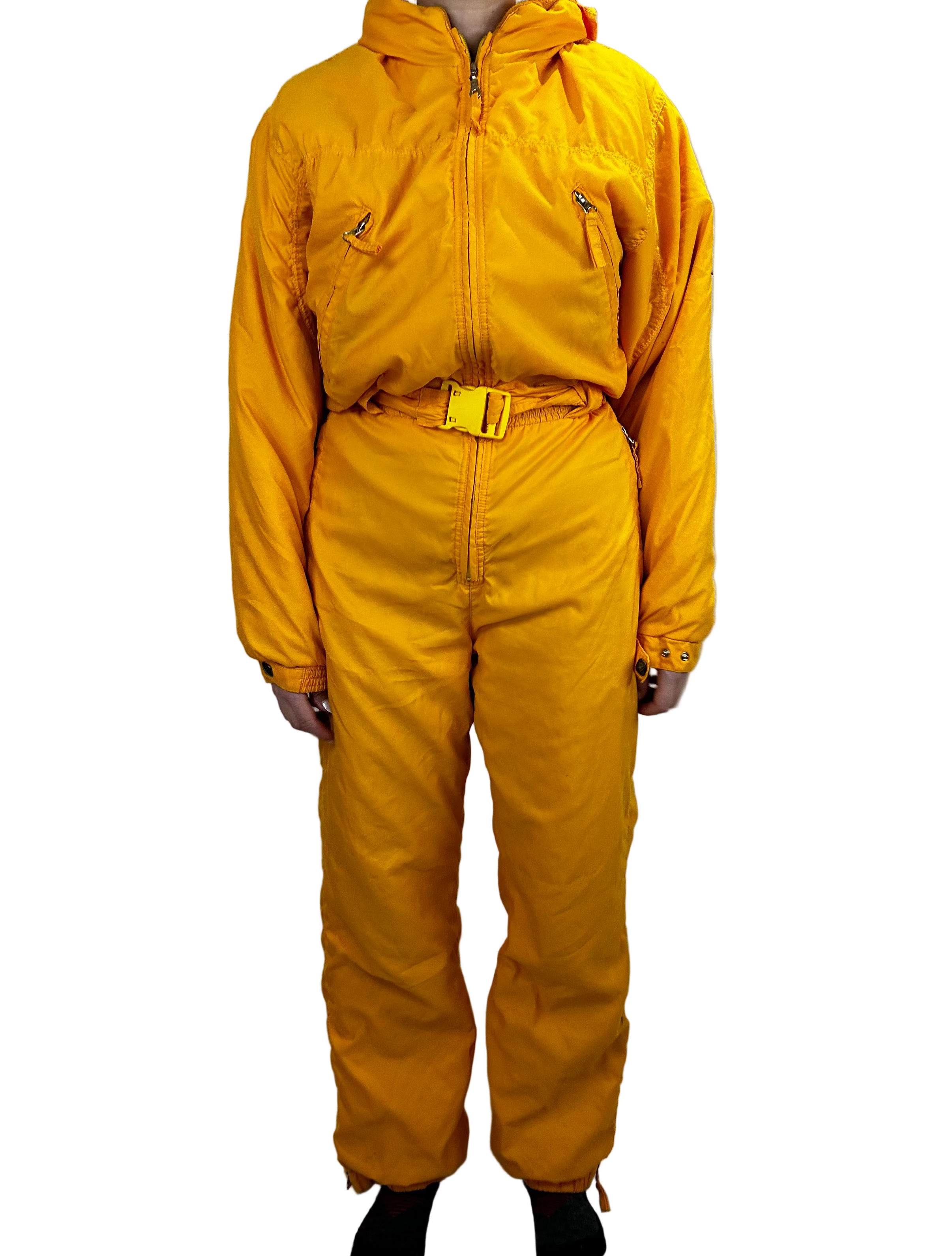 Vintage Skioverall von Etirel in Orange in M/S