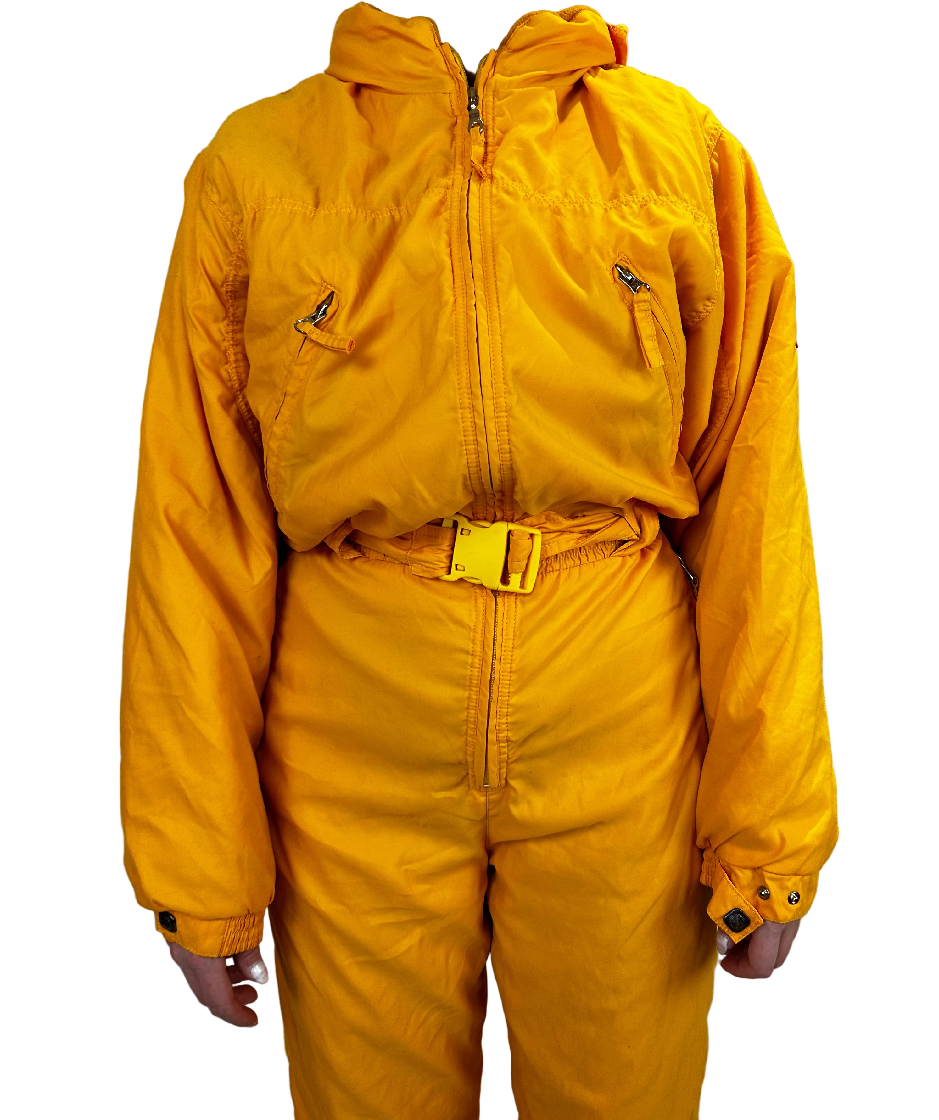 Vintage Skioverall von Etirel in Orange in M/S