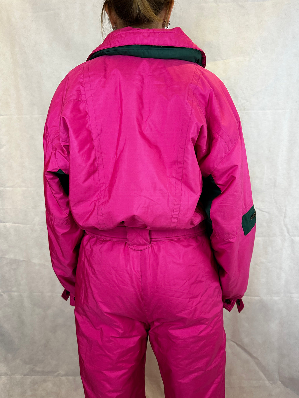 Vintage Skioverall von Elho in Rosa in M
