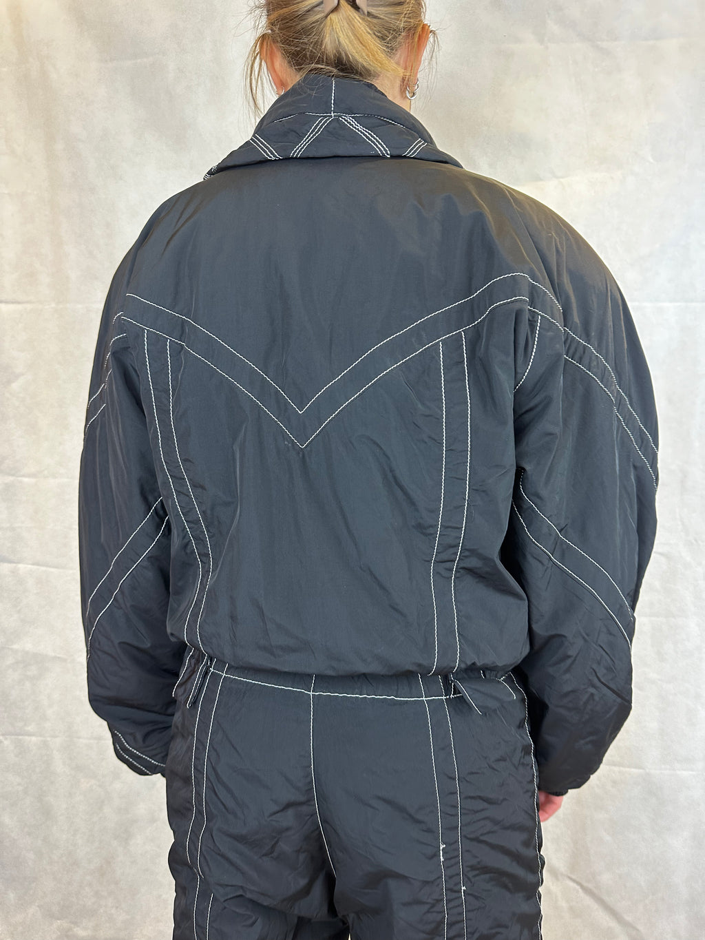 Vintage Skioverall von PRoline in Schwarz