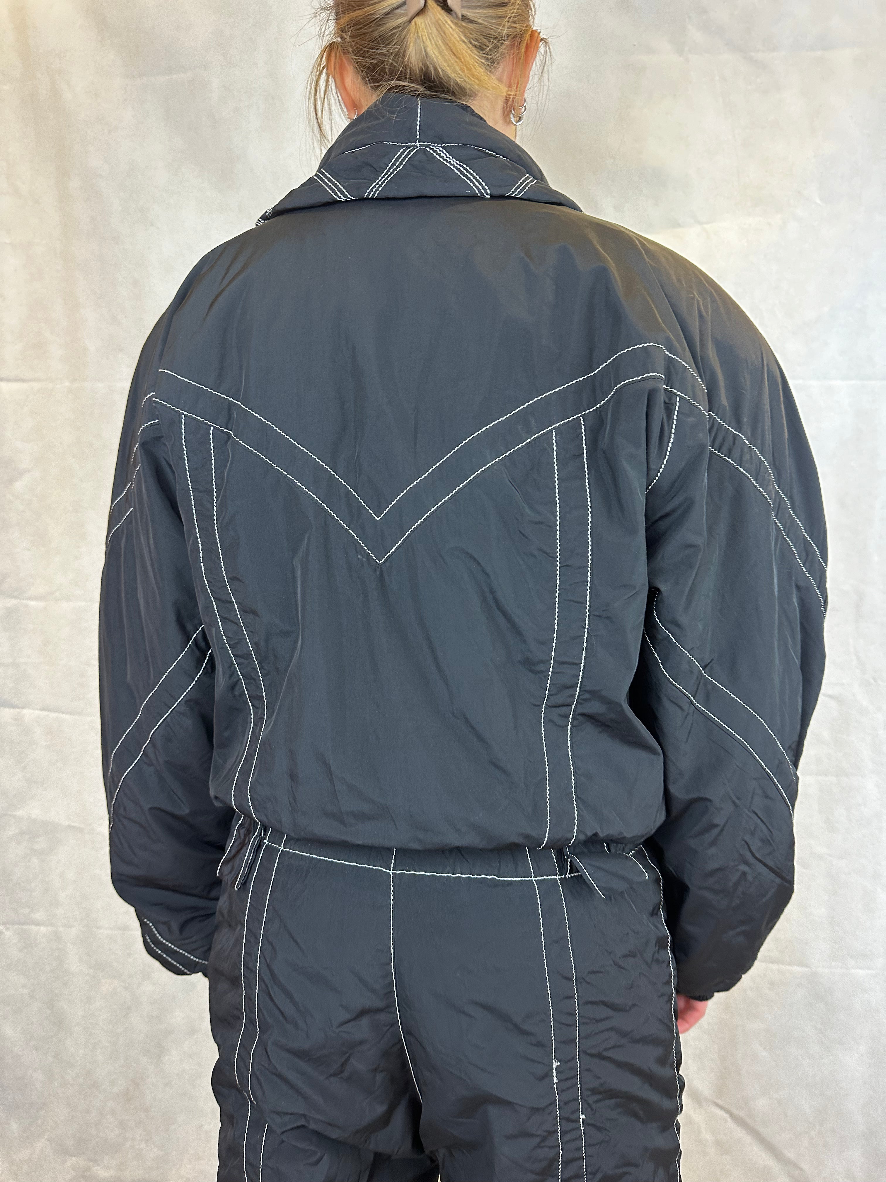 Vintage Skioverall von PRoline in Schwarz