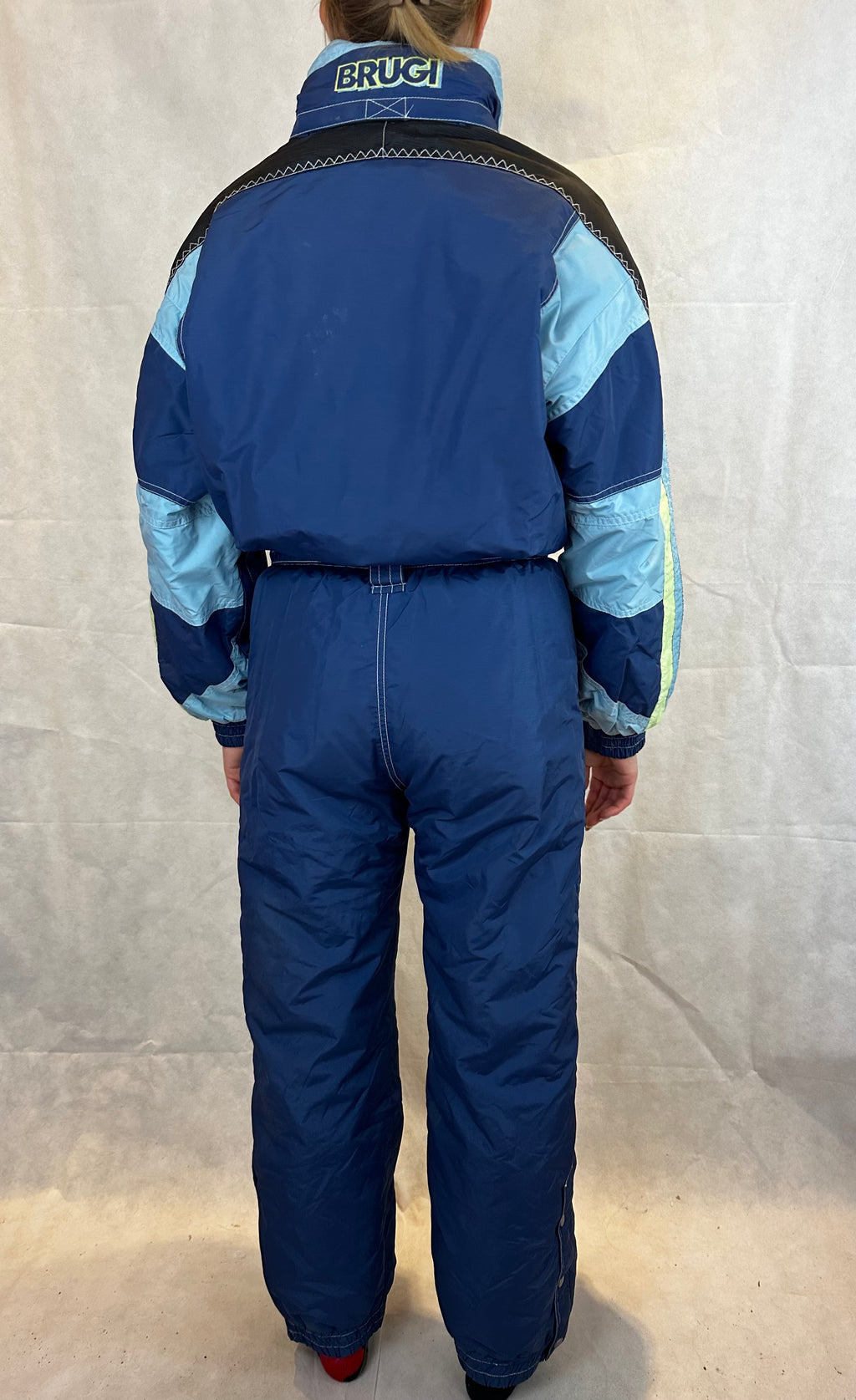 Vintage Skioverall von BRUGI in blau von in Größe S
