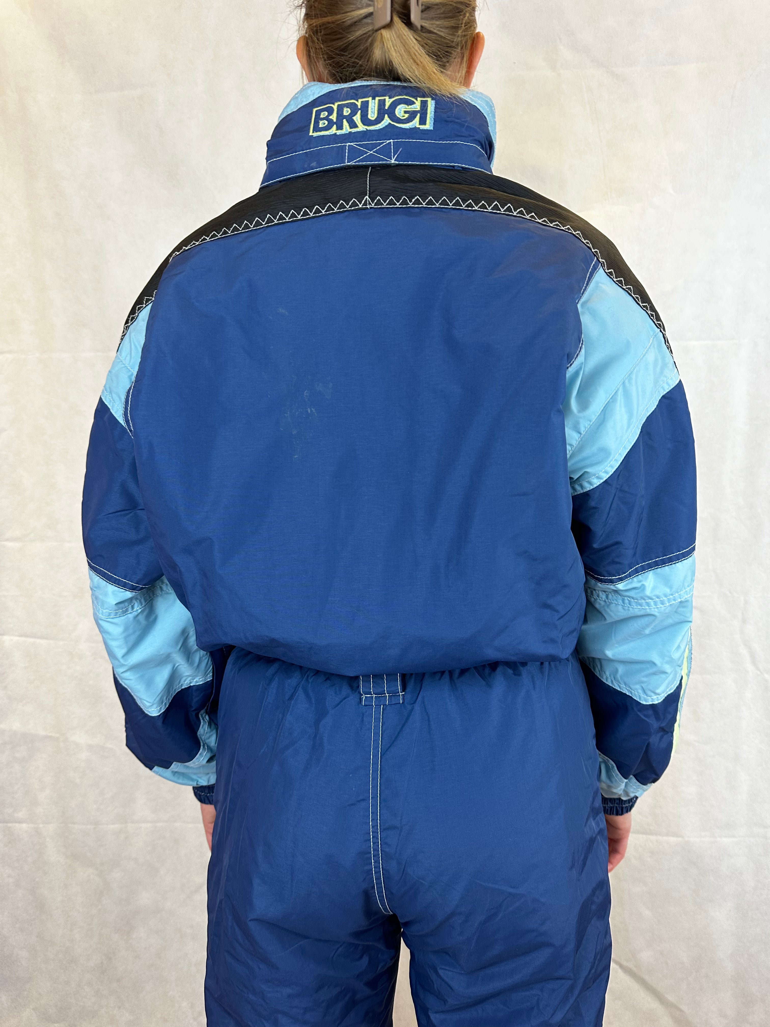 Vintage Skioverall von BRUGI in blau von in Größe S