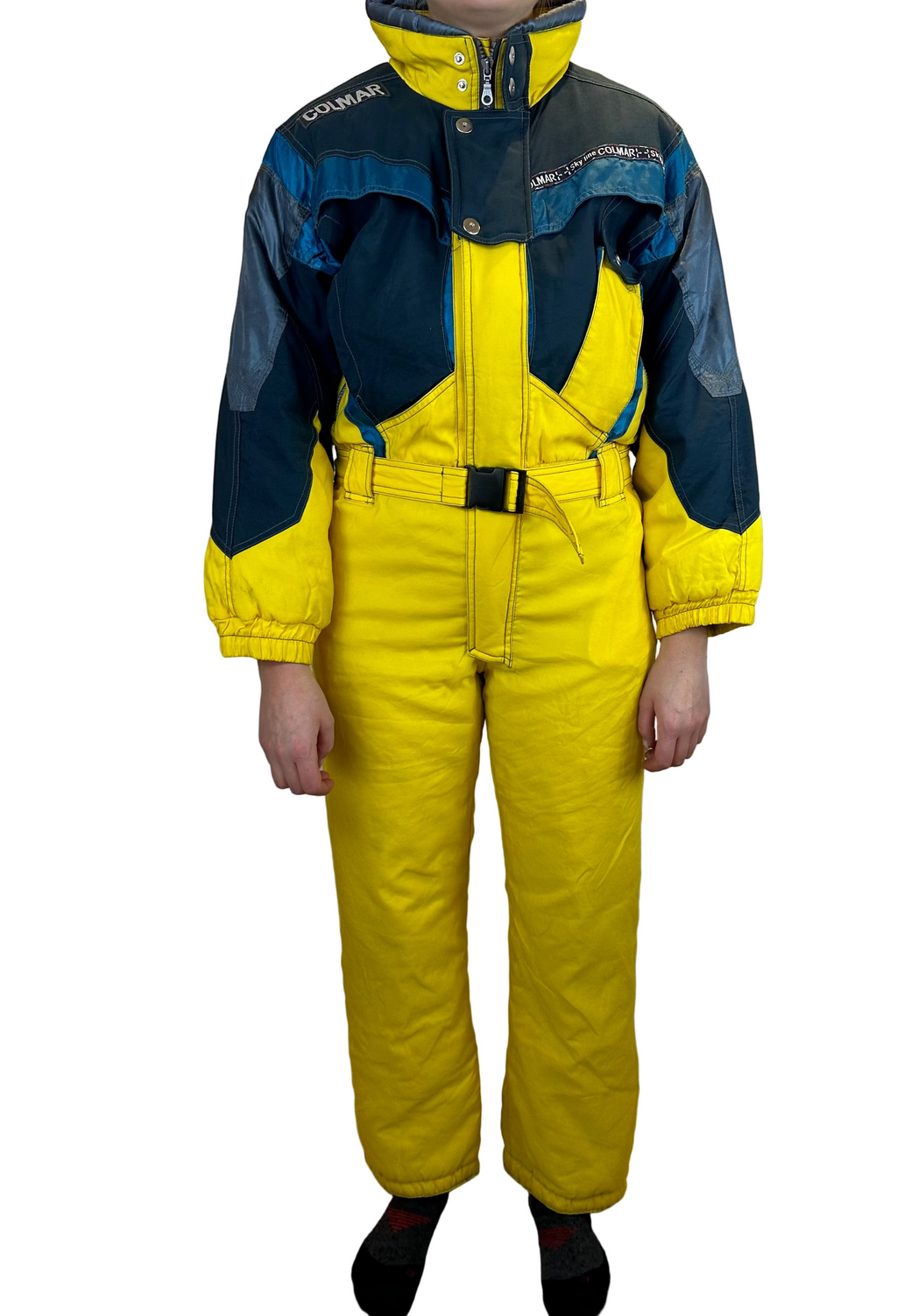 Vintage Skioverall in gelb von Collmar in S/M