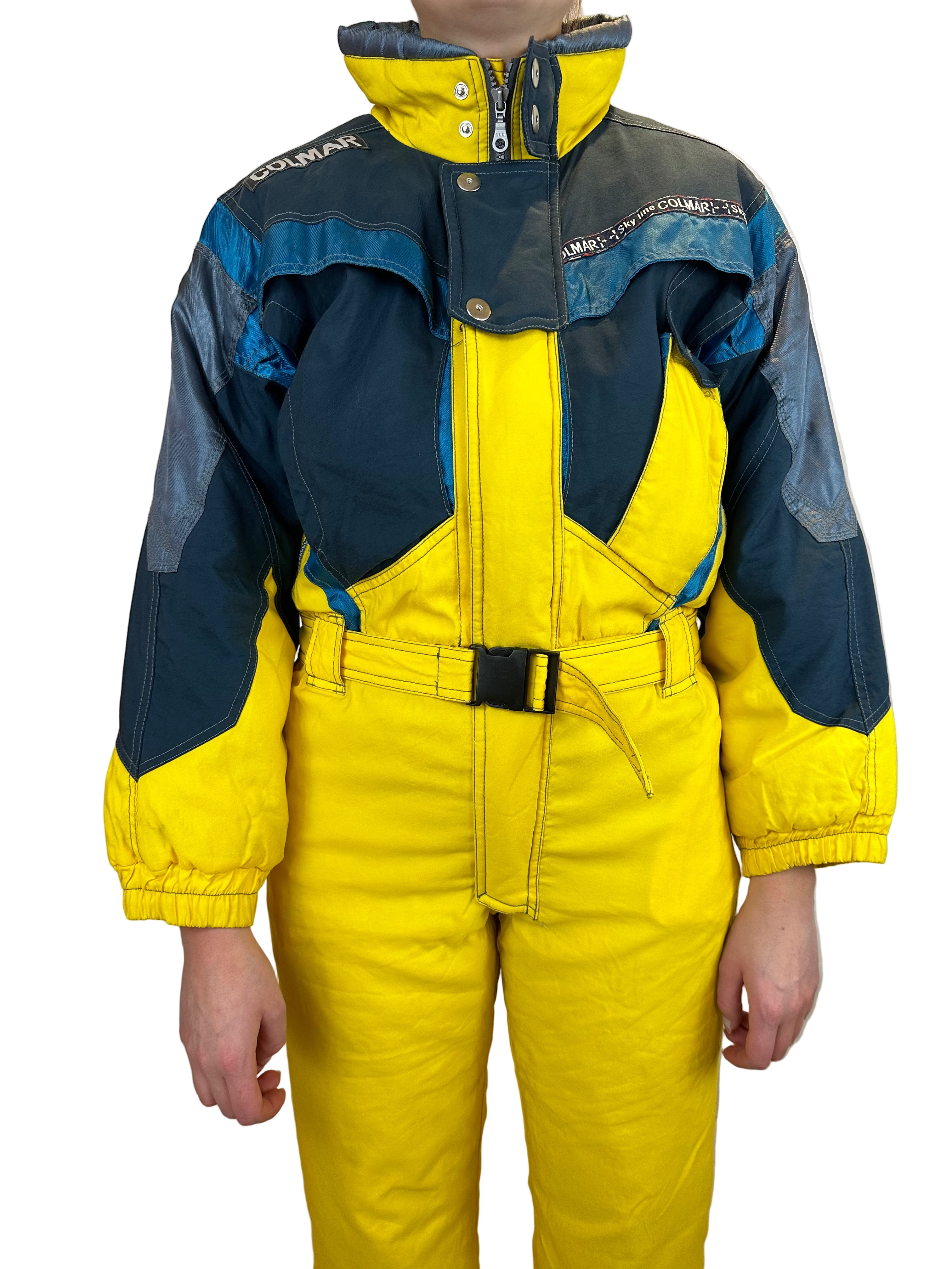 Vintage Skioverall in gelb von Collmar in S/M