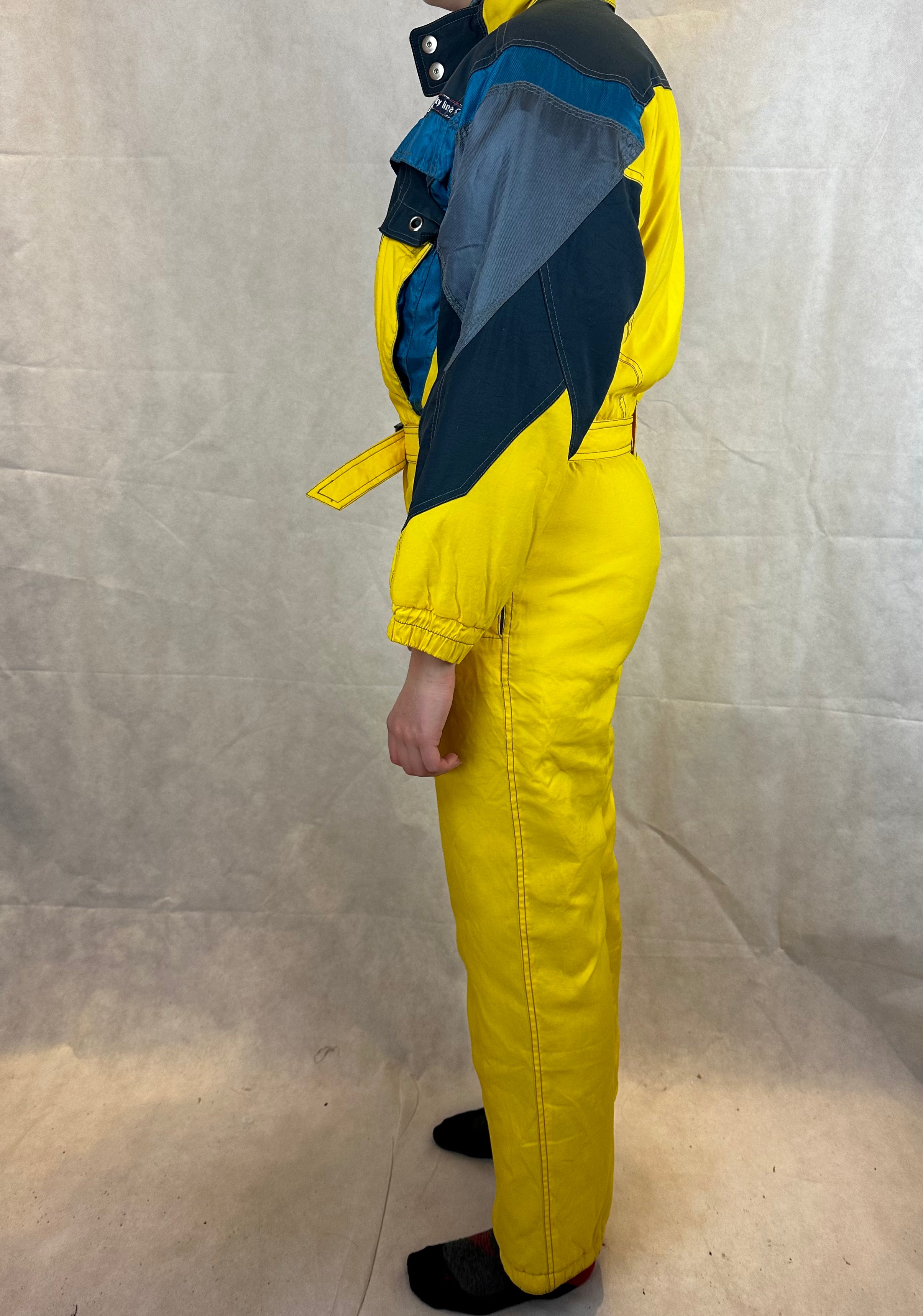 Vintage Skioverall in gelb von Collmar in S/M