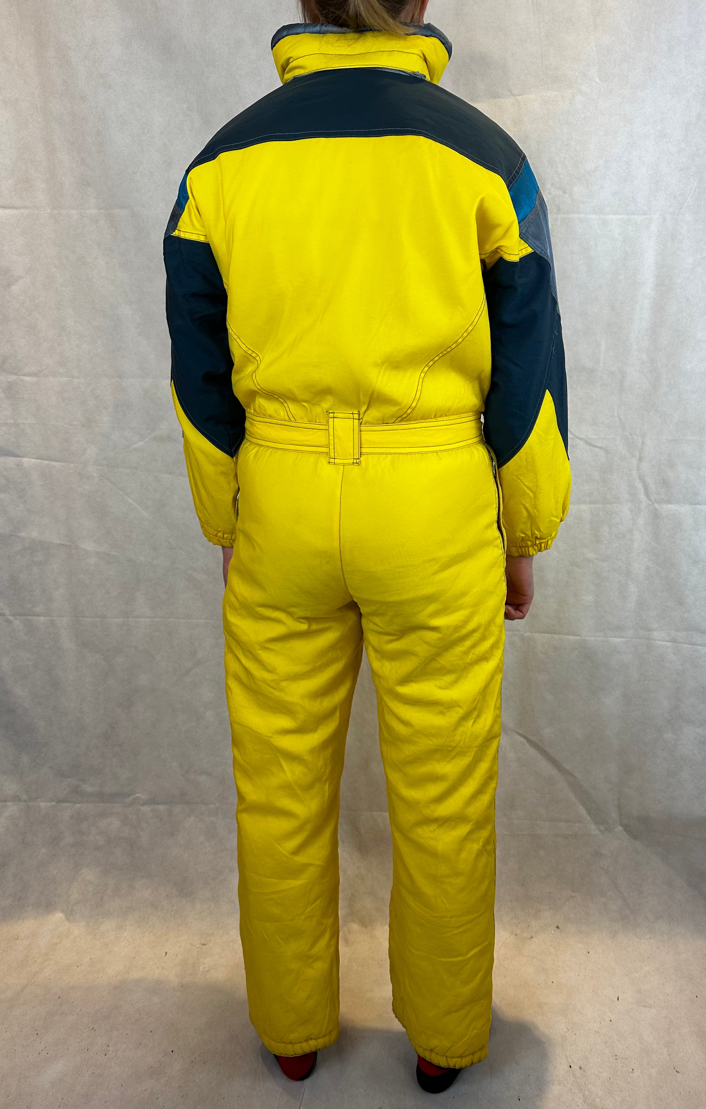 Vintage Skioverall in gelb von Collmar in S/M