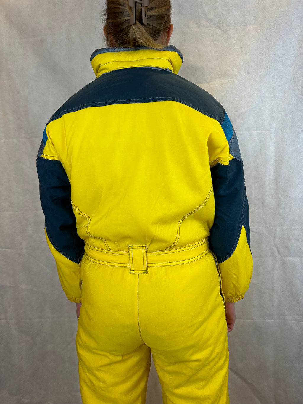 Vintage Skioverall in gelb von Collmar in S/M