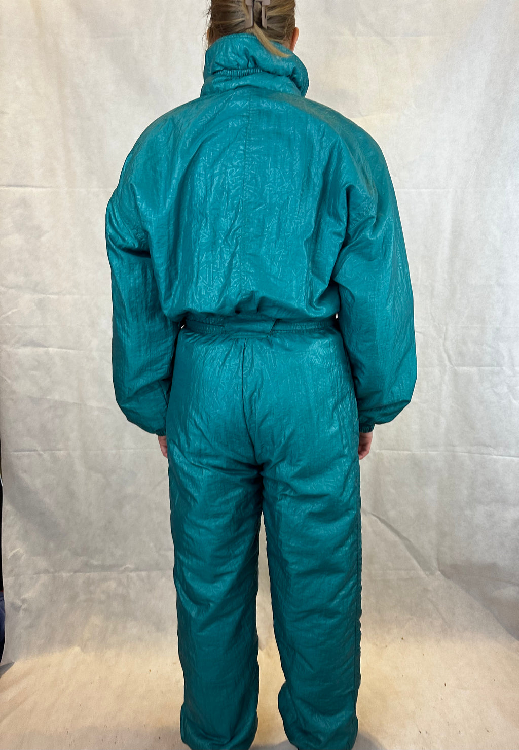 Vintage Skioverall in Turkis von Colmar in S